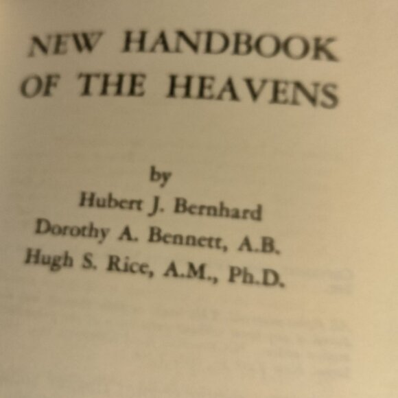 New Handbook of Heavens Bernard Bennet Rice Signet Science Library Charts 1962 - Picture 4 of 5